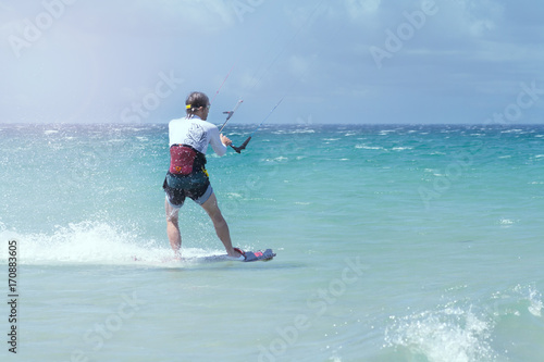 surfing on the parachute developed on the coasts of oceans and seas.