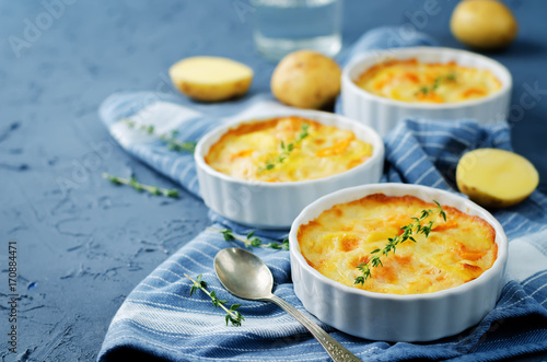 Quadro em tela Pumpkin potato gratin