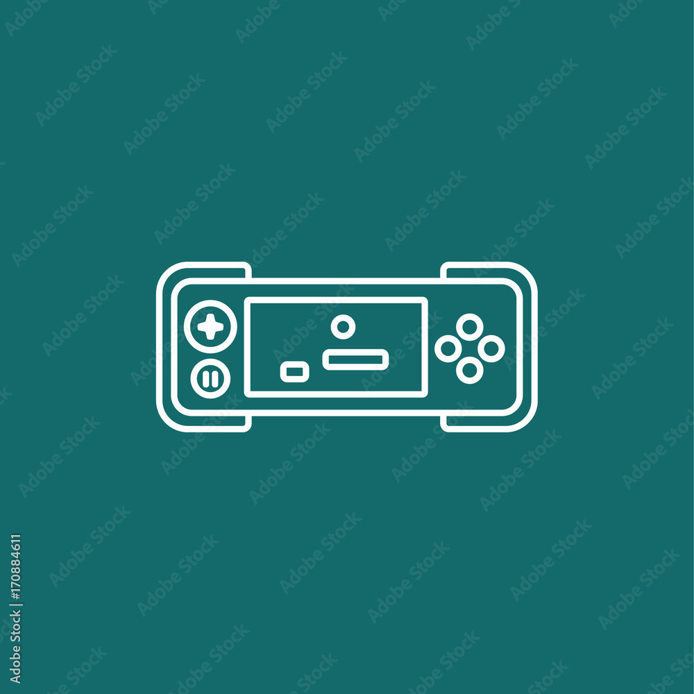 gamepad template icon. gamepad template icon.