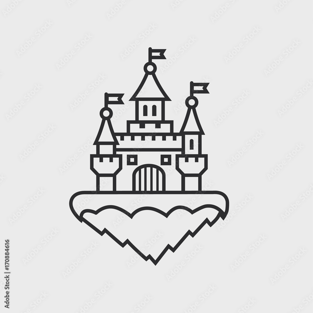 Abstract castle icon