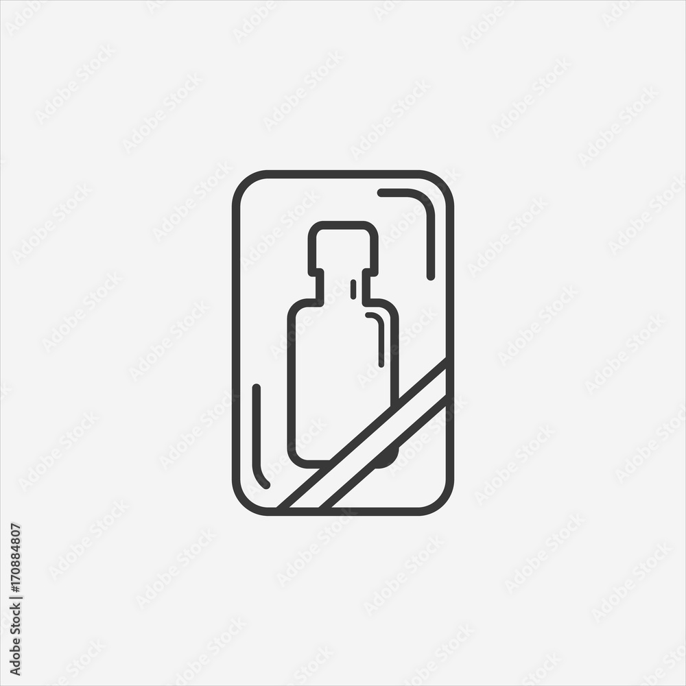 Gift bottle icon. Gift bottle icon.