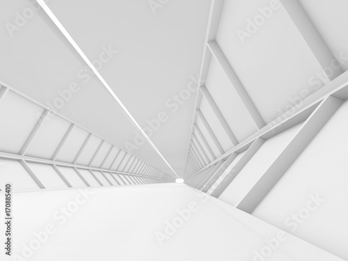 White interior background, 3d render