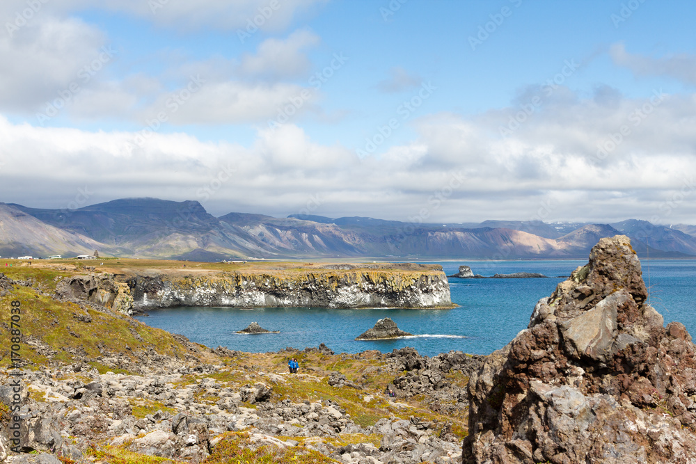 Paysage marin d'Islande et de la péninsule de Snæfellsnes