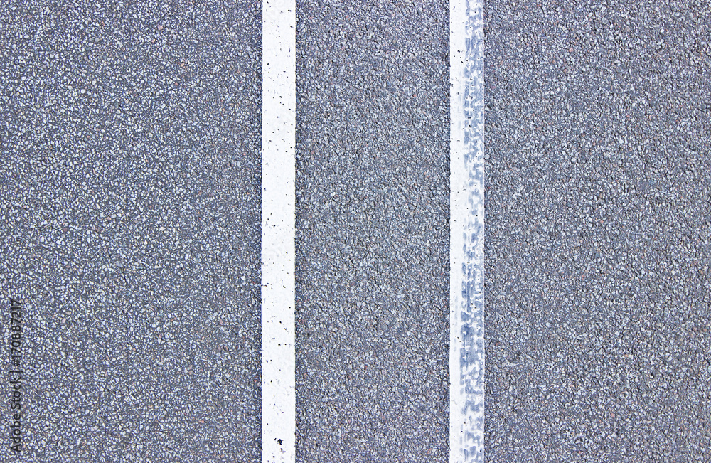 Asphalt texture with road markings. Vertical tiles
