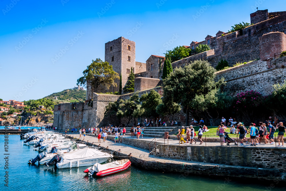 Le Château Royal et le port de Collioure