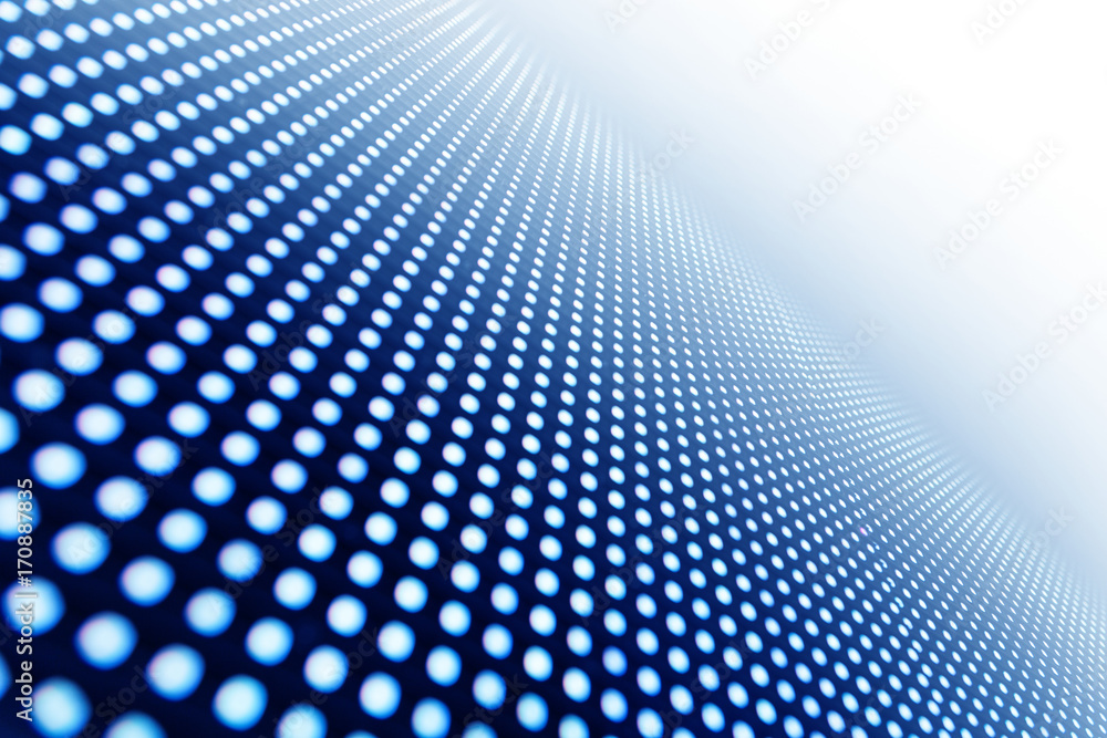 Defocused LED panel in perspective Defocused LED panel in perspective