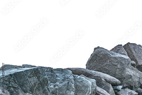 Blank Background with Rocks Borders