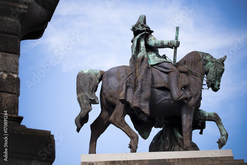 Deutsches Eck Koblenz: Statue photo