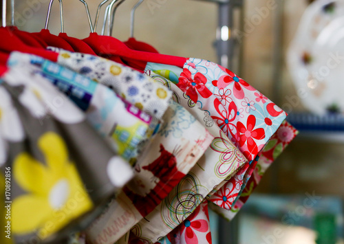 Flower power kids dresses on on hangers