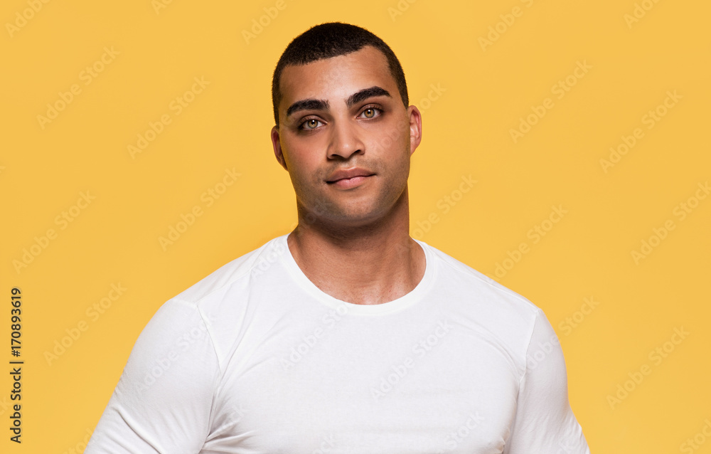 Fashionable handsome african american man. Fashionable handsome african american man.