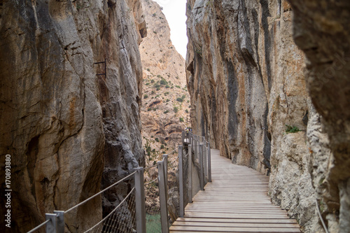 The walkway El Caminito del Rey in Spain