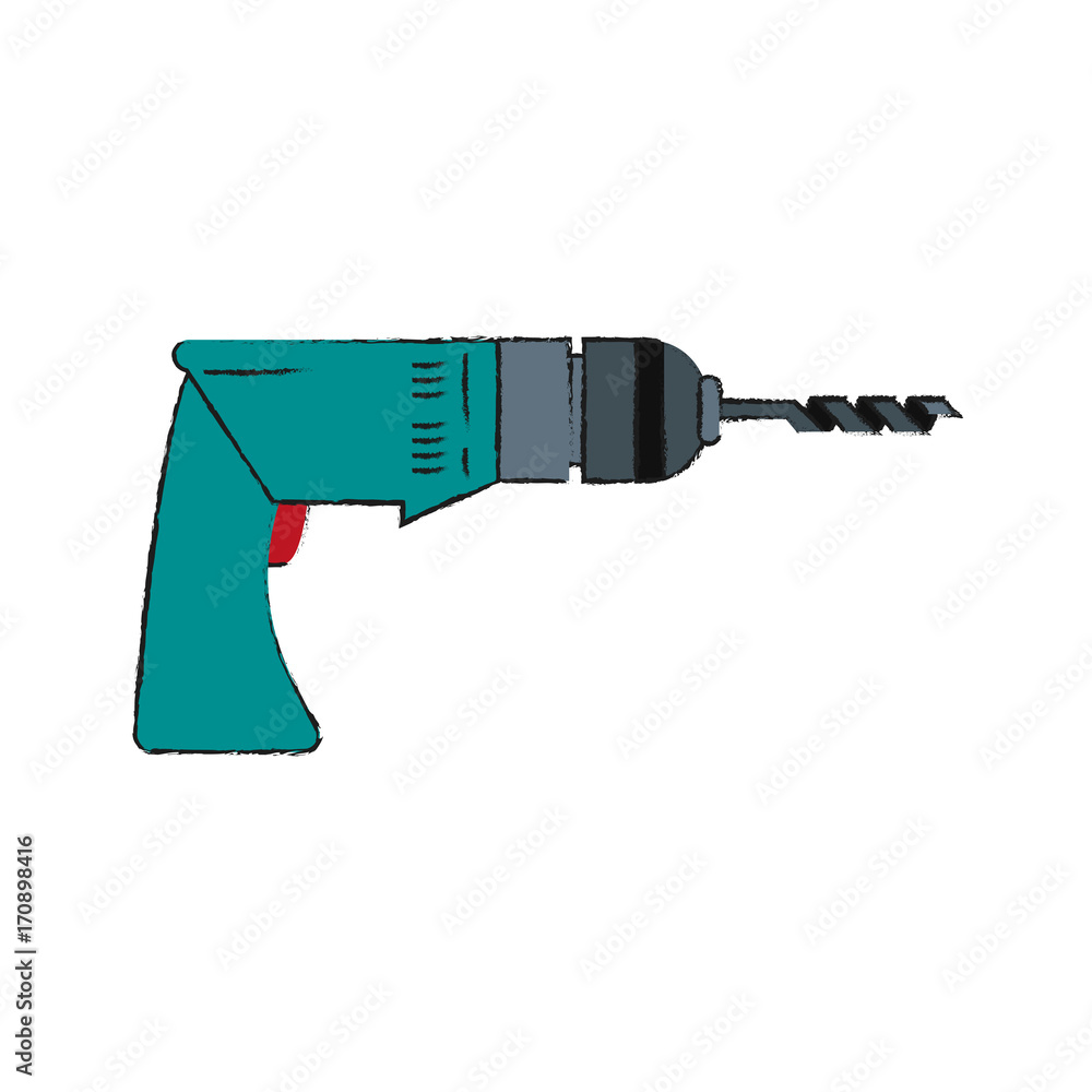electric drill tool icon image vector illustration design electric drill tool icon image vector illustration design