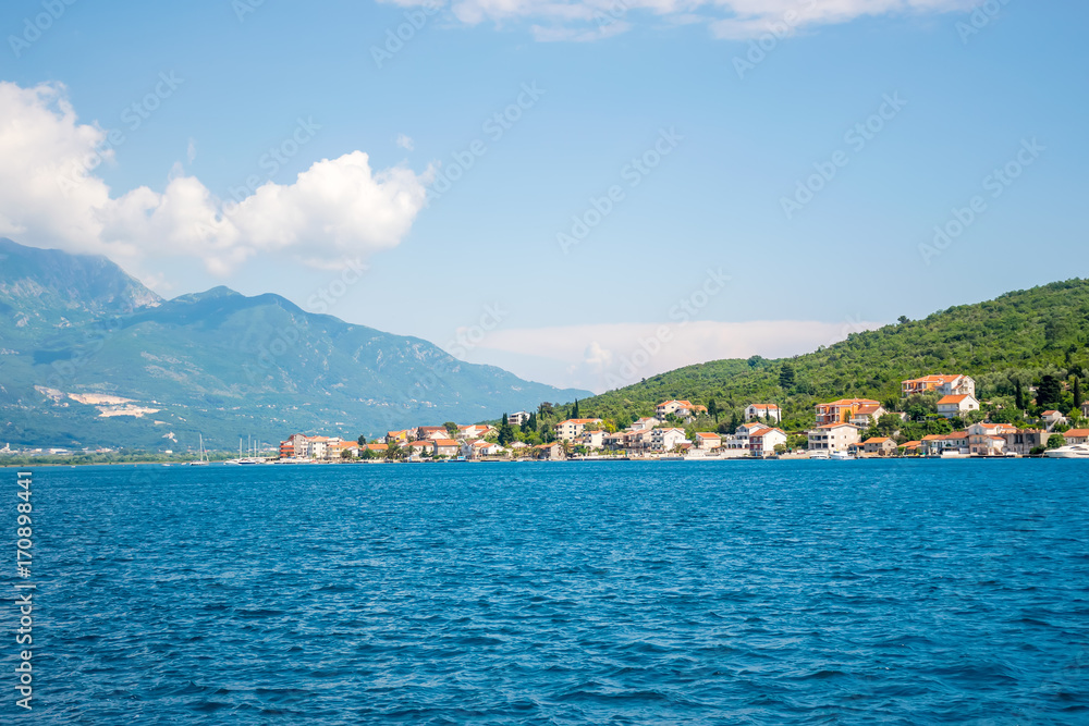 A small and picturesque town of Kakrc in the boko-kotor bay.