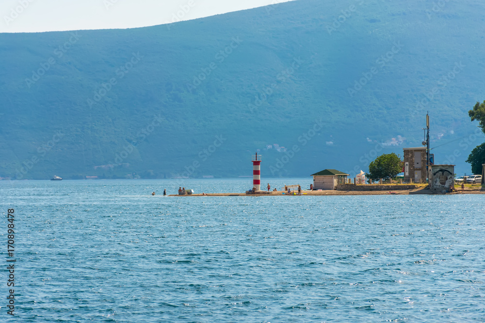 A lighthouse for safe navigation was installed in the Gulf of Kotor.