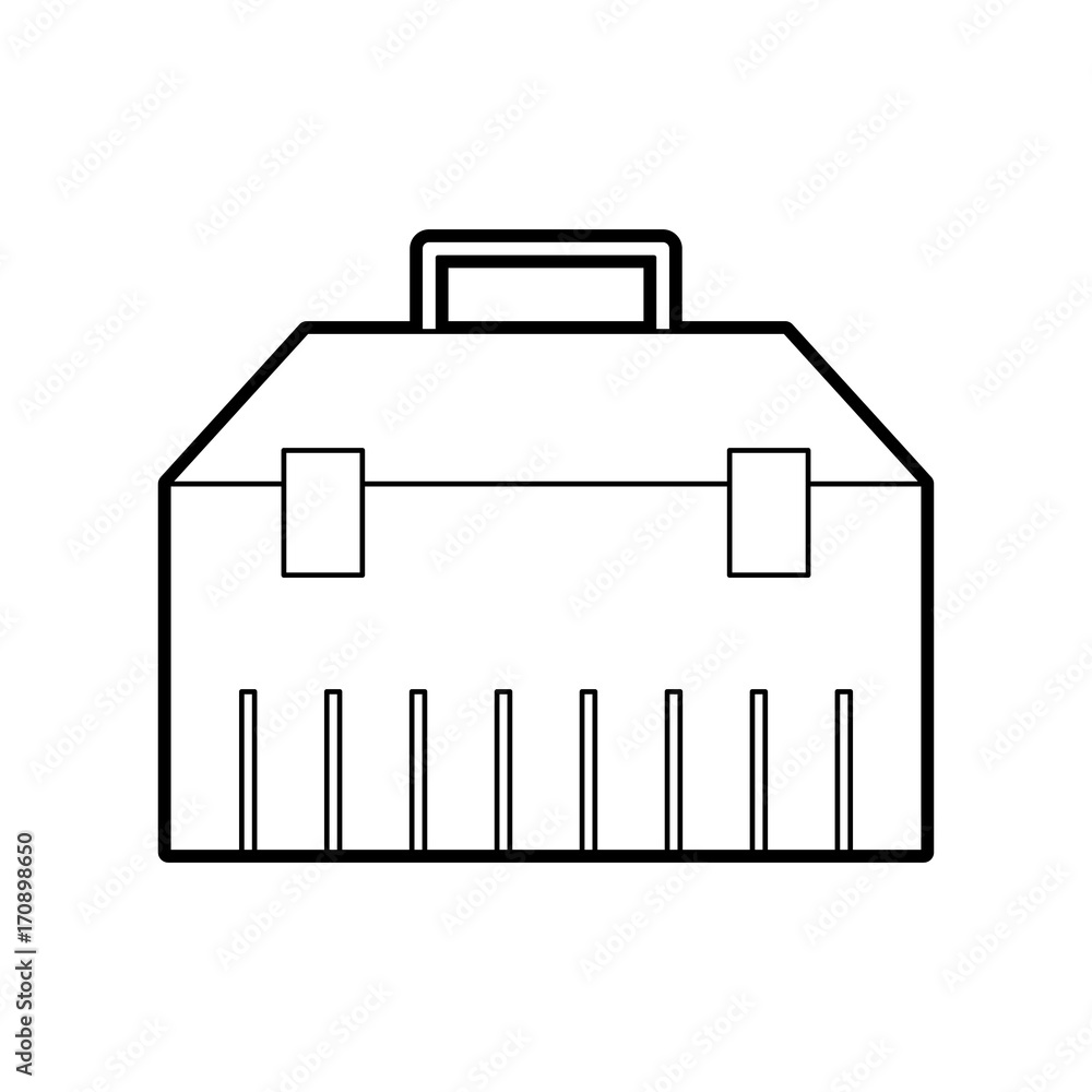 construction toolkit equipment metal box vector illustration construction toolkit equipment metal box vector illustration