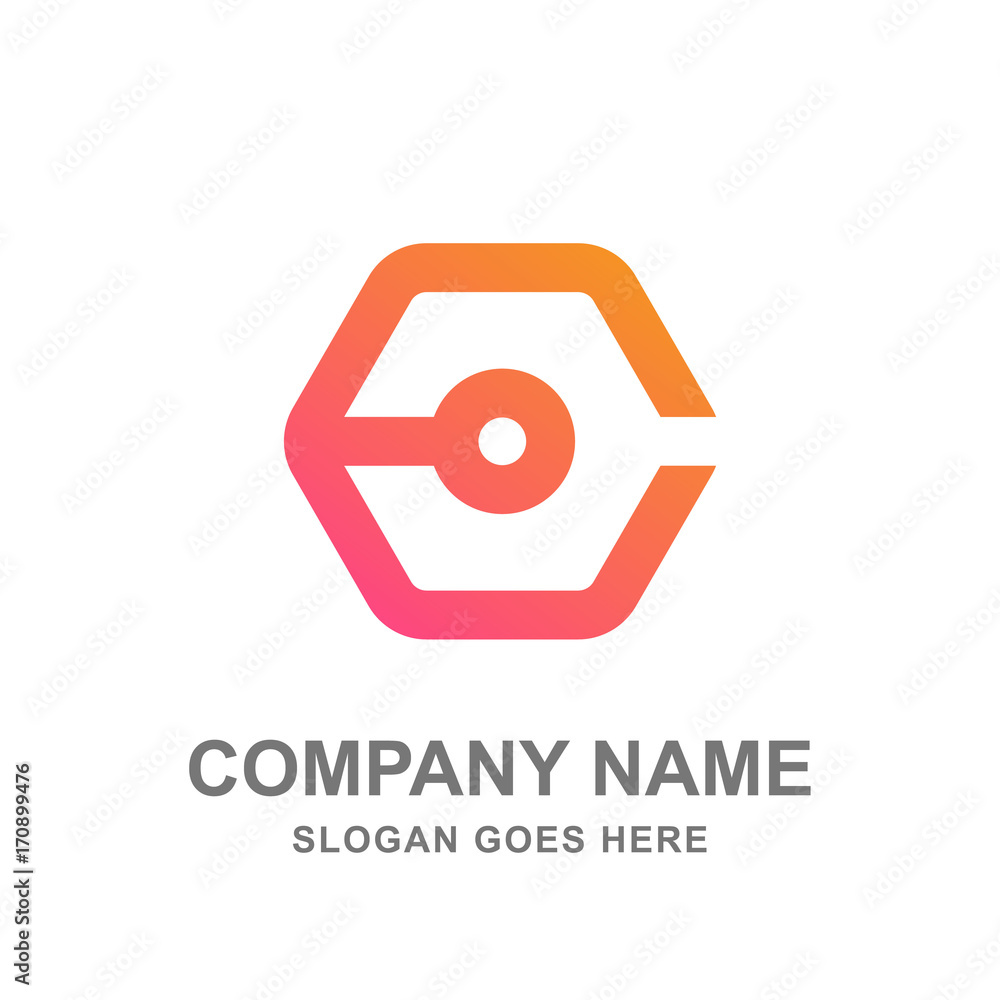 Hexagon Abstract Automotive Technology Logo Vector Hexagon Abstract Automotive Technology Logo Vector