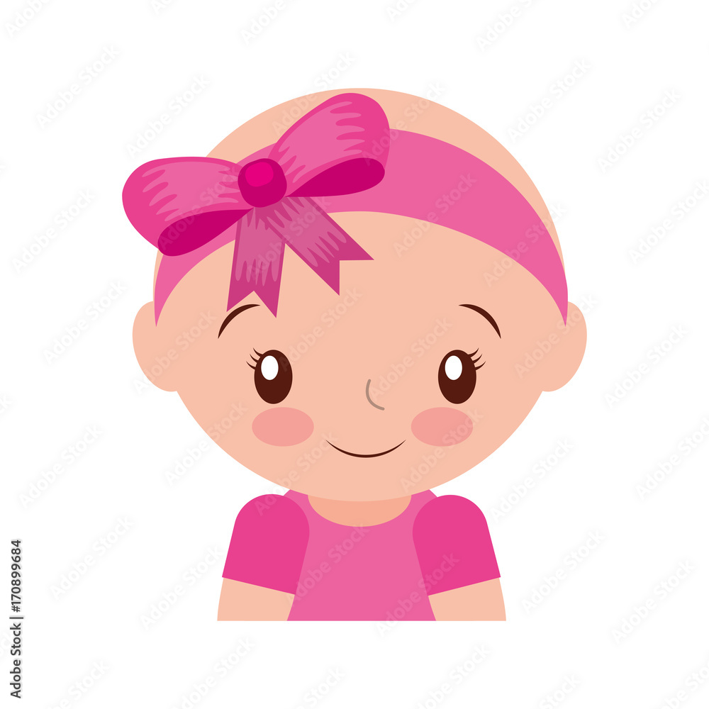 happy and smiling baby girl adorable vector illustration happy and smiling baby girl adorable vector illustration