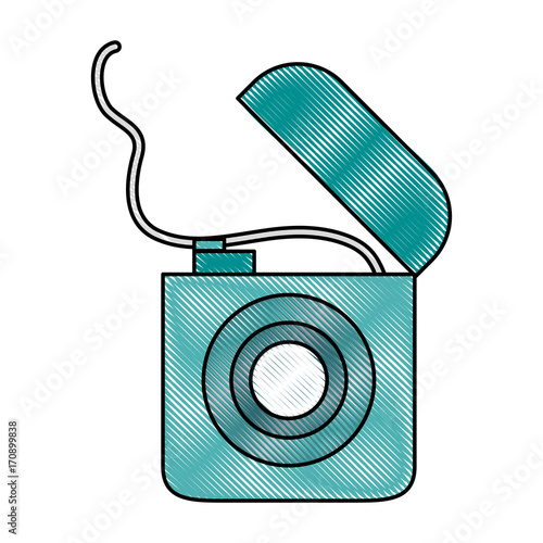 Dental floss isolated icon vector illustration graphic design