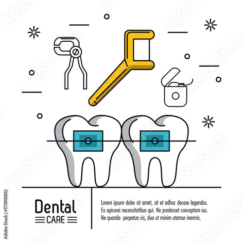 Dental care infographic icon vector illustration graphic design