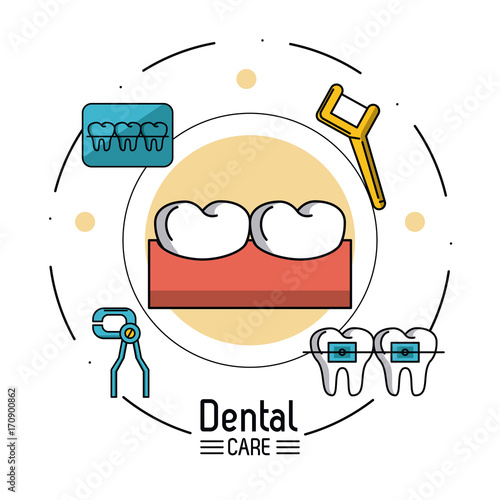 Dental care infographic icon vector illustration graphic design