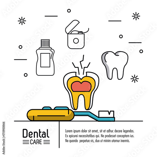 Dental care infographic icon vector illustration graphic design