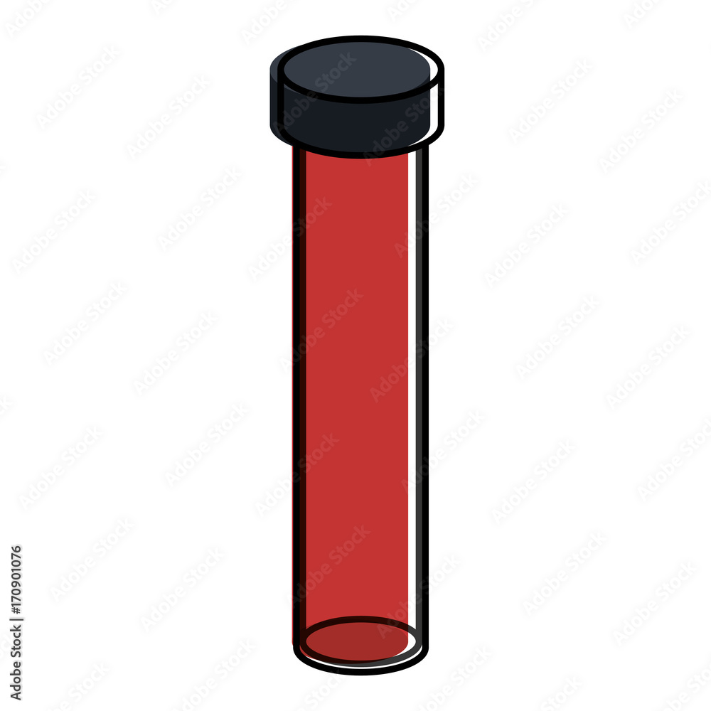 tube test with blood vector illustration design tube test with blood vector illustration design