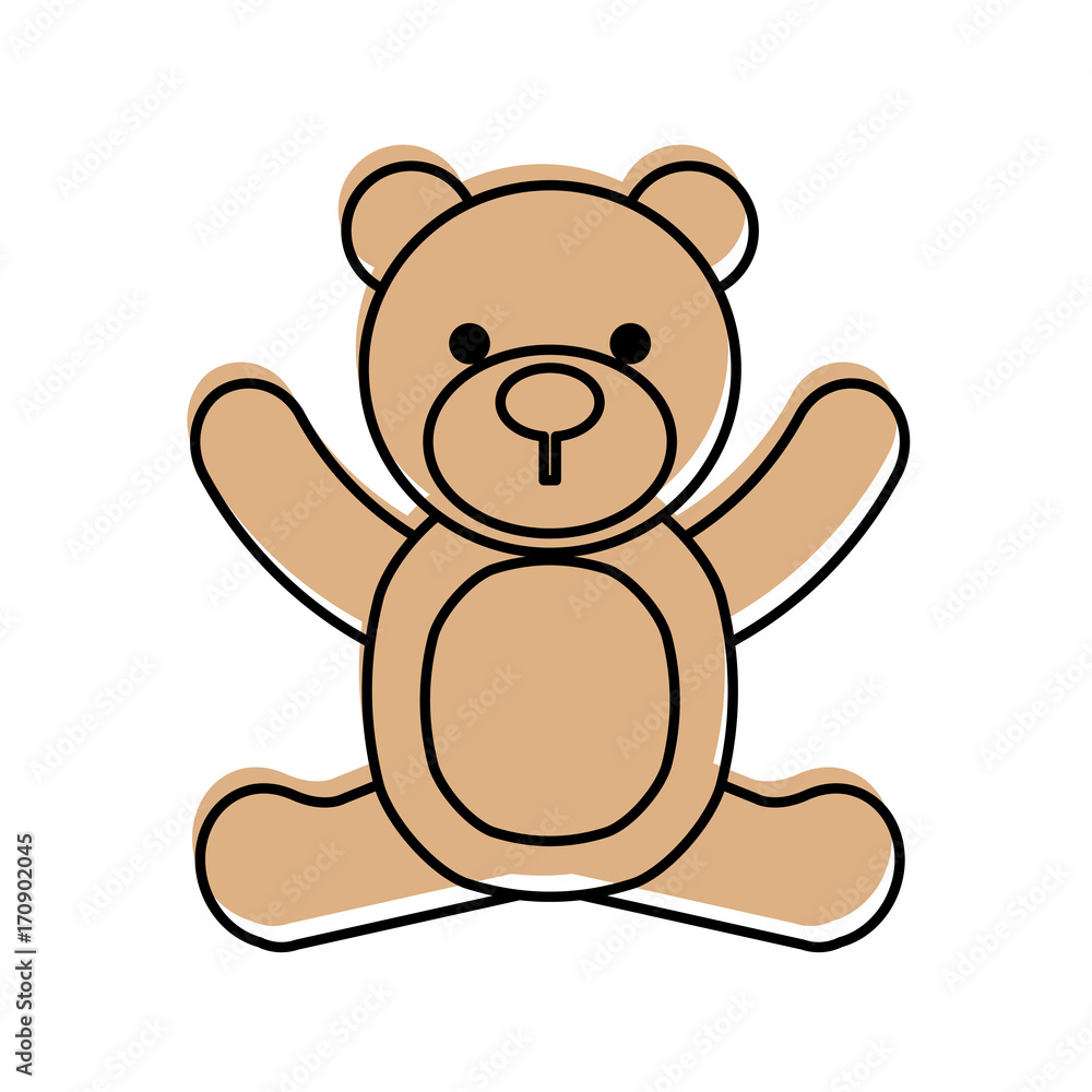 baby shower teddy boy toy animal vector illustration baby shower teddy boy toy animal vector illustration