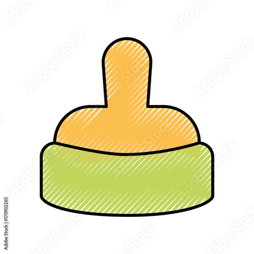 nipple of baby bottle milk accessory vector illustration