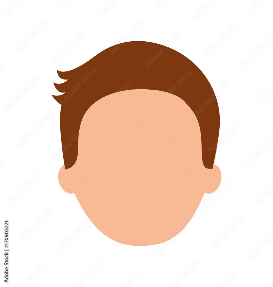 man avatar face male smiling image vector illustration man avatar face male smiling image vector illustration