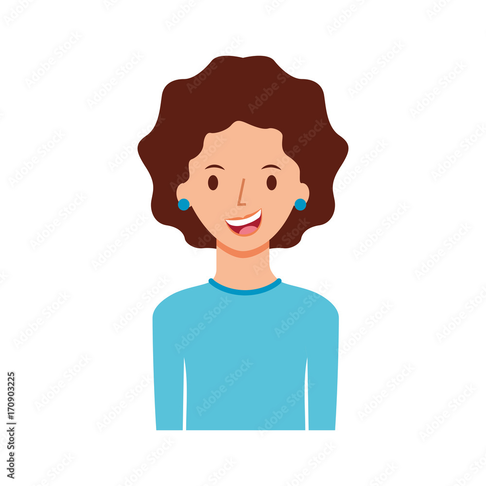 avatar woman portrait female person image vector illustration