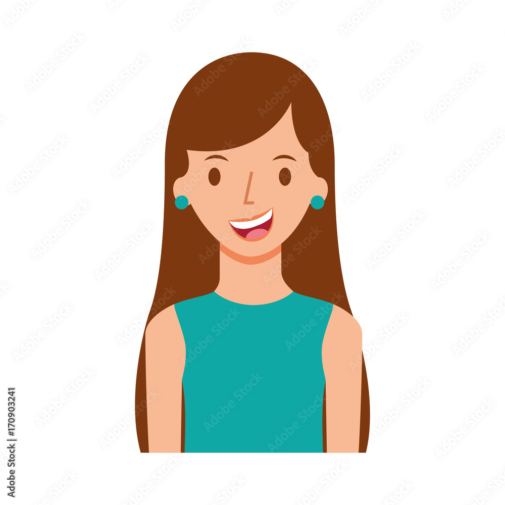 avatar woman portrait female person image vector illustration avatar woman portrait female person image vector illustration