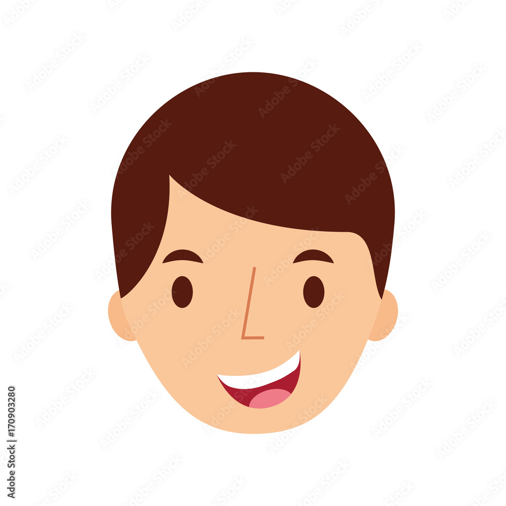 man avatar face male smiling image vector illustration man avatar face male smiling image vector illustration
