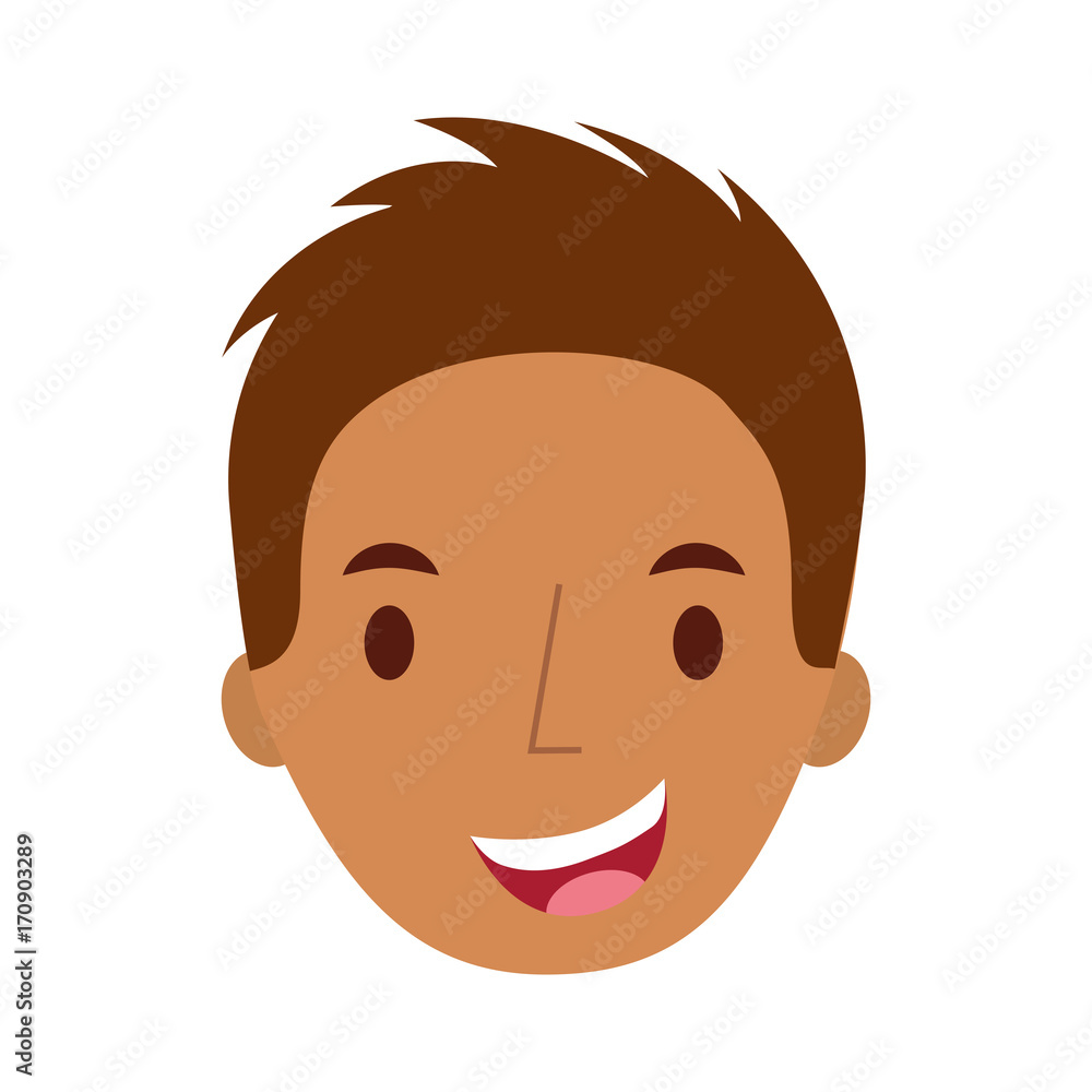 man avatar face male smiling image vector illustration man avatar face male smiling image vector illustration