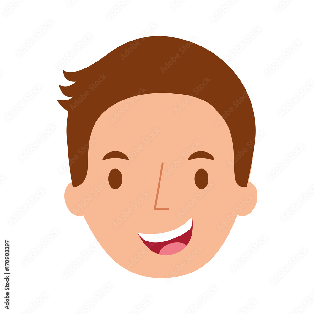 man avatar face male smiling image vector illustration man avatar face male smiling image vector illustration