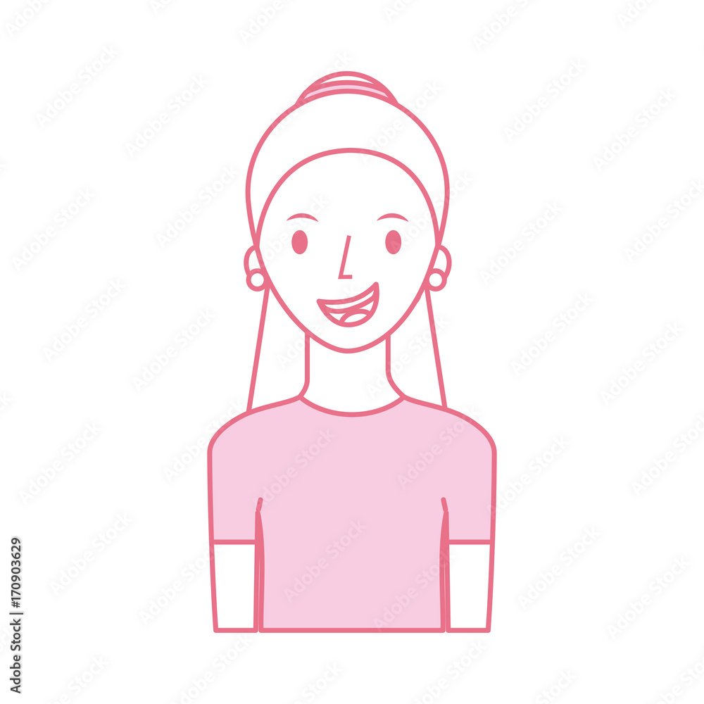 avatar woman portrait female person image vector illustration avatar woman portrait female person image vector illustration