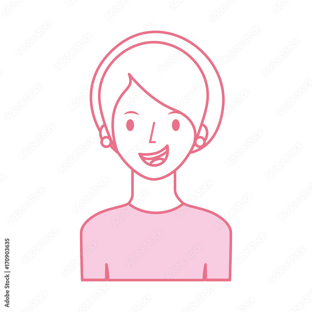 avatar woman portrait female person image vector illustration avatar woman portrait female person image vector illustration