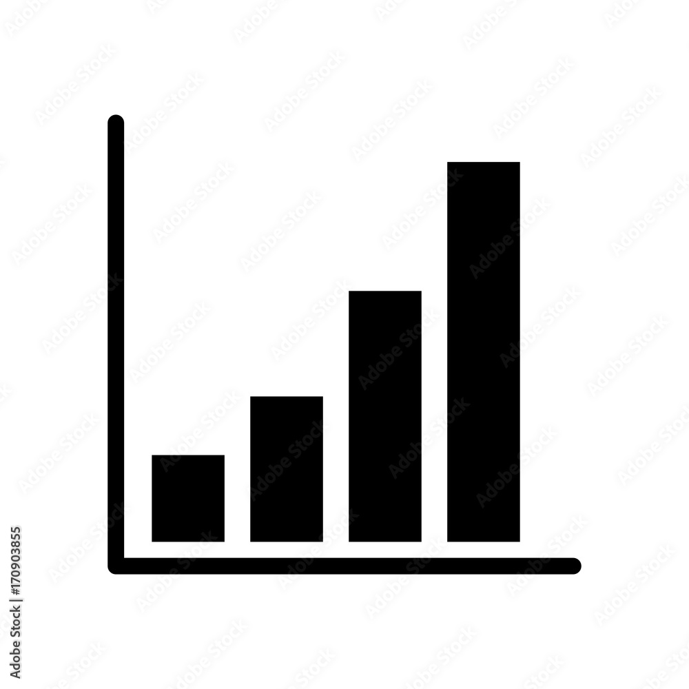 business growth bar graph finance increase vector illustration business growth bar graph finance increase vector illustration
