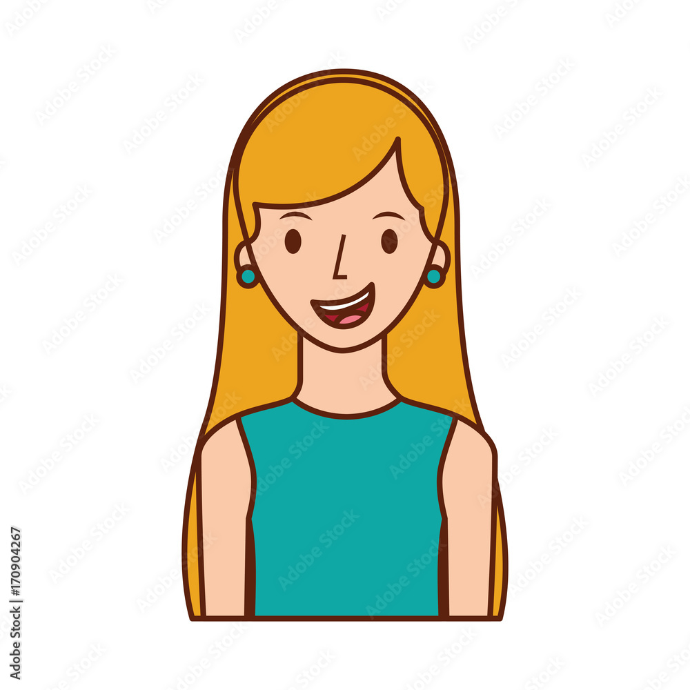 avatar woman portrait female person image vector illustration avatar woman portrait female person image vector illustration