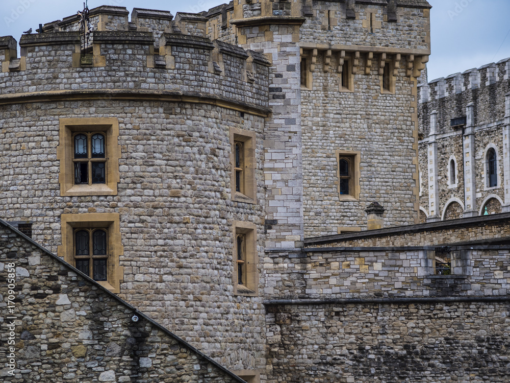 The famous Tower of London - important landmark in the city The famous Tower of London - important landmark in the city