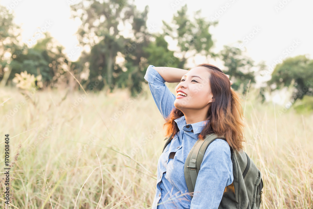 Fototapeta premium Women Walking Outdoors In Nature.