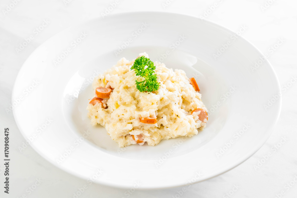 risotto with sausage