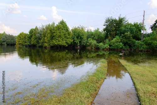 Post hurricane Harvey flooding in Houston near Tanner Rd and N Eldridge Pkwy photo