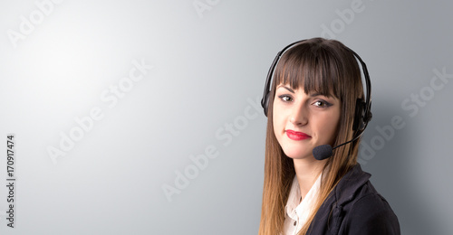 Young Female telemarketer