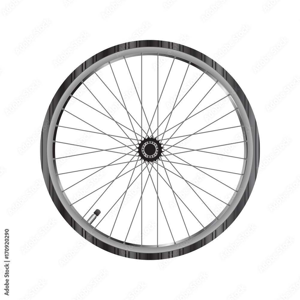 Bicycle wheel , back wheel of racing bike Bicycle wheel , back wheel of racing bike