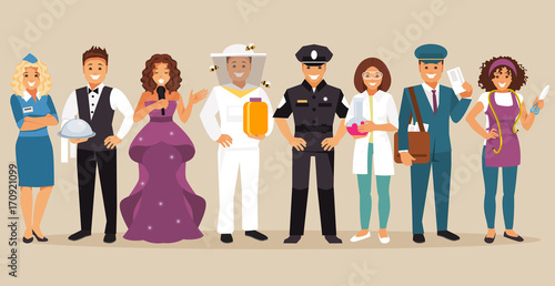 Set of people with different professions. Part 4. Vector illustration