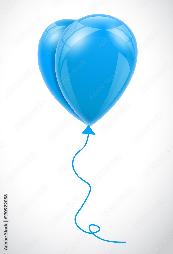 Blue latex Balloons Vector Blue latex Balloons Vector