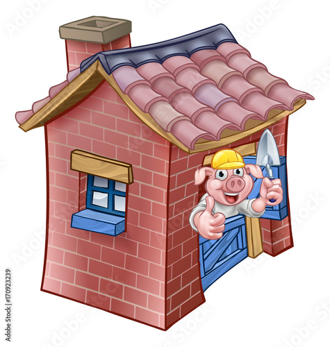 Three Little Pigs Fairy Tale Brick House