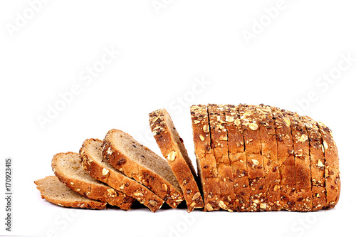 multi grain bread with slices