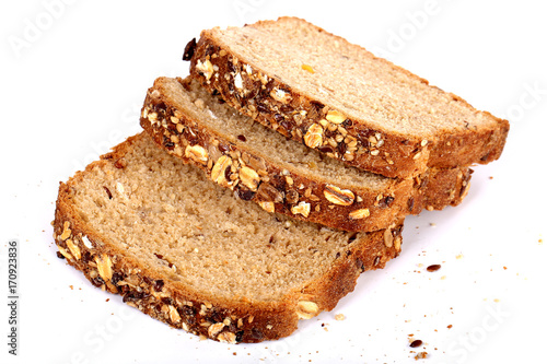 multi grain bread with slices