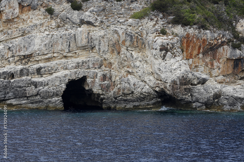 Cave,  Ionian Sea Greece